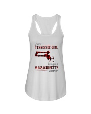 JUST A TENNESSEE GIRL IN A MASSACHUSETTS WORLD Ladies Flowy Tank thumbnail