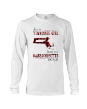 JUST A TENNESSEE GIRL IN A MASSACHUSETTS WORLD Long Sleeve Tee thumbnail