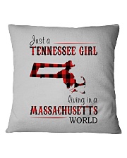 JUST A TENNESSEE GIRL IN A MASSACHUSETTS WORLD Square Pillowcase thumbnail