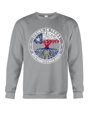LIVING IN TEXAS WITH PENNSYLVANIA ROOTS Crewneck Sweatshirt thumbnail