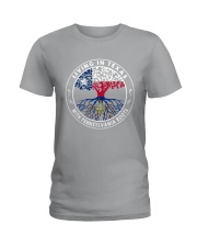 LIVING IN TEXAS WITH PENNSYLVANIA ROOTS Ladies T-Shirt front