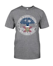 LIVING IN SOUTH CAROLINA WITH FLORIDA ROOTS Classic T-Shirt thumbnail