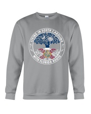 LIVING IN SOUTH CAROLINA WITH FLORIDA ROOTS Crewneck Sweatshirt thumbnail