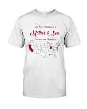 CALIFORNIA INDIANA THE LOVE MOTHER AND SON Classic T-Shirt thumbnail