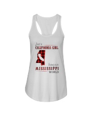 JUST A CALIFORNIA GIRL IN A MISSISSIPPI WORLD Ladies Flowy Tank thumbnail