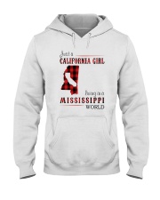 JUST A CALIFORNIA GIRL IN A MISSISSIPPI WORLD Hooded Sweatshirt front