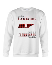 JUST AN ALABAMA GIRL IN A TENNESSEE WORLD Crewneck Sweatshirt thumbnail