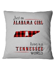 JUST AN ALABAMA GIRL IN A TENNESSEE WORLD Square Pillowcase thumbnail