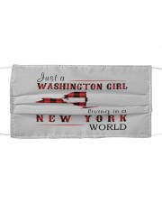 JUST A WASHINGTON GIRL IN A NEW YORK WORLD Cloth face mask thumbnail