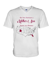 FLORIDA UTAH THE LOVE MOTHER AND SON V-Neck T-Shirt thumbnail