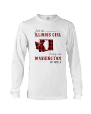JUST AN ILLINOIS GIRL IN A WASHINGTON WORLD Long Sleeve Tee thumbnail