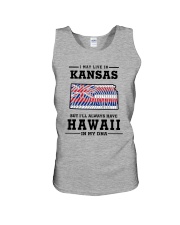 LIVE IN KANSAS BUT I'LL HAVE HAWAII IN MY DNA Unisex Tank thumbnail