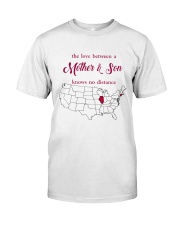 ILLINOIS CONNECTICUT THE LOVE MOTHER AND SON Classic T-Shirt thumbnail