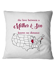 ILLINOIS CONNECTICUT THE LOVE MOTHER AND SON Square Pillowcase thumbnail