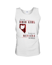 JUST AN OHIO GIRL IN A NEVADA WORLD Unisex Tank thumbnail