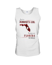 JUST A MINNESOTA GIRL IN A FLORIDA WORLD Unisex Tank thumbnail