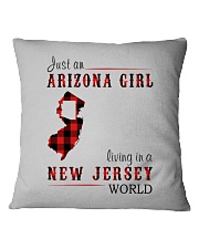JUST AN ARIZONA GIRL IN A NEW JERSEY WORLD Square Pillowcase thumbnail