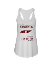 JUST A MINNESOTA GIRL IN A TENNESSEE WORLD Ladies Flowy Tank thumbnail