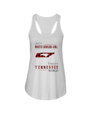 JUST A NORTH CAROLINA GIRL IN A TENNESSEE WORLD Ladies Flowy Tank thumbnail