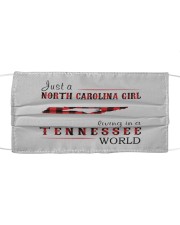 JUST A NORTH CAROLINA GIRL IN A TENNESSEE WORLD Cloth face mask thumbnail