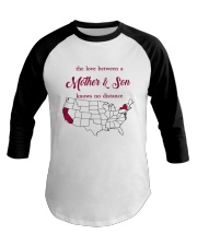 CALIFORNIA NEW YORK THE LOVE MOTHER AND SON Baseball Tee thumbnail