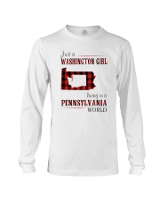 JUST A WASHINGTON GIRL IN A PENNSYLVANIA WORLD Long Sleeve Tee thumbnail