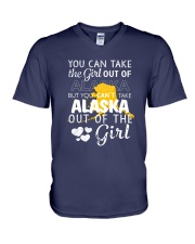 YOU CAN'T TAKE ALASKA OUT OF THE GIRL V-Neck T-Shirt thumbnail