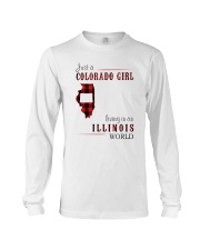 JUST A COLORADO GIRL IN AN ILLINOIS WORLD Long Sleeve Tee thumbnail