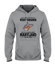 LIVE IN WEST VIRGINIA BUT MARYLAND IN MY DNA Hooded Sweatshirt thumbnail