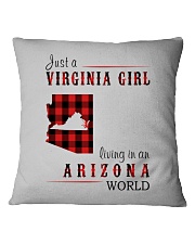 JUST A VIRGINIA GIRL IN AN ARIZONA WORLD Square Pillowcase thumbnail