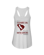 JUST A CALIFORNIA GIRL IN A SOUTH CAROLINA WORLD Ladies Flowy Tank thumbnail