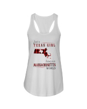 JUST A TEXAS GIRL IN A MASSACHUSETTS WORLD Ladies Flowy Tank thumbnail