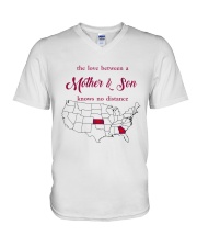 KANSAS GEORGIA THE LOVE MOTHER AND SON V-Neck T-Shirt thumbnail