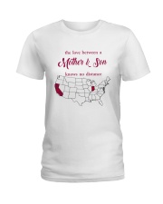INDIANA CALIFORNIA THE LOVE MOTHER AND SON Ladies T-Shirt thumbnail