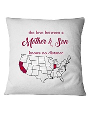 INDIANA CALIFORNIA THE LOVE MOTHER AND SON Square Pillowcase thumbnail