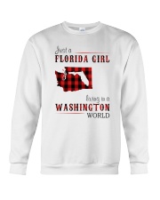 JUST A FLORIDA GIRL IN A WASHINGTON WORLD Crewneck Sweatshirt thumbnail