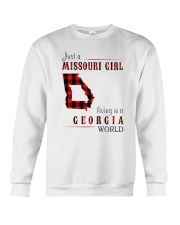 JUST A MISSOURI GIRL IN A GEORGIA WORLD Crewneck Sweatshirt thumbnail