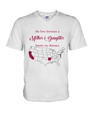 CALIFORNIA ARKANSAS THE LOVE MOTHER AND DAUGHTER V-Neck T-Shirt thumbnail