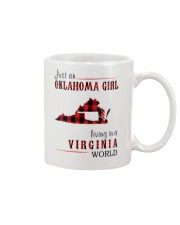 JUST AN OKLAHOMA GIRL IN A VIRGINIA WORLD Mug thumbnail