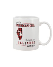 JUST A MICHIGAN GIRL IN AN ILLINOIS WORLD Mug thumbnail