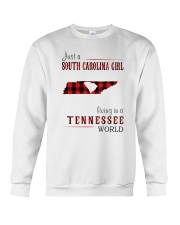 JUST A SOUTH CAROLINA GIRL IN A TENNESSEE WORLD Crewneck Sweatshirt thumbnail