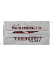 JUST A SOUTH CAROLINA GIRL IN A TENNESSEE WORLD Cloth face mask thumbnail