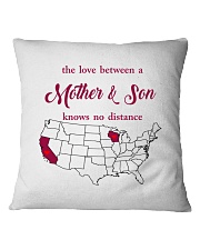 CALIFORNIA WISCONSIN THE LOVE MOTHER AND SON Square Pillowcase thumbnail