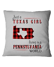 JUST A CALIFORNIA GIRL IN A NEW YORK WORLD Square Pillowcase thumbnail
