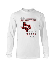 JUST A MASSACHUSETTS GIRL IN A TEXAS WORLD Long Sleeve Tee thumbnail
