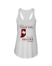 JUST A TEXAS GIRL IN AN INDIANA WORLD Ladies Flowy Tank thumbnail