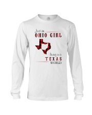 JUST AN OHIO GIRL IN A TEXAS WORLD Long Sleeve Tee thumbnail