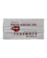 JUST A NORTH CAROLINA GIRL IN AN ILLINOIS WORLD Cloth face mask thumbnail