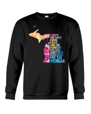EACH ROAD LEADS ME TO MICHIGAN Crewneck Sweatshirt thumbnail