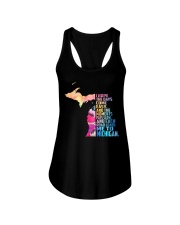 EACH ROAD LEADS ME TO MICHIGAN Ladies Flowy Tank thumbnail